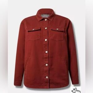 Torrid Button-Up Denim Jacket